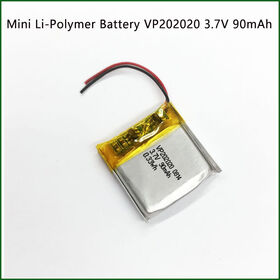 High-Capacity Mini Li-Polymer Battery VP202020 3.7V 90mAh for Wearable Devices & Smart Electronics