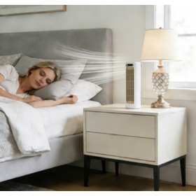 Schnallenart Wandmontierter/Desktop-Turmventilator, platzsparendes Design, ein Muss für Büro, Freizeit mit der Familie und Schlafzimmerruhe