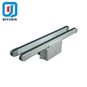 Manufacturer of high accuracy dual row center driven Timing Belt Conveyor with triple-slot Profiles.Integrated production lines