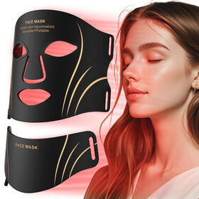 Mascarilla Facial de Silicona LED de 7 Colores - Terapia Antiedad