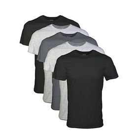 Camiseta de manga corta 100% algodón para hombre, camiseta informal con cuello redondo y estampado para uso diario