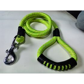 Correa para perros de cuerda de nylon resistente con mango de agarre suave