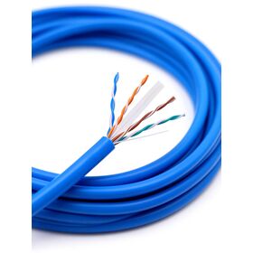 Fluke Tested 23AWG Solid Copper Cat6 Ethernet Cable 305m with PVC Jacket for Reliable LAN Data Indoor UTP Pure Copper Cat6 cable