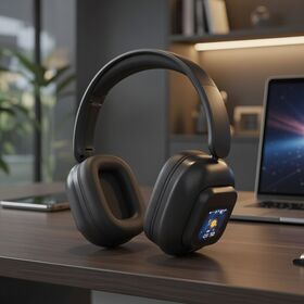 J&Y Fones de Ouvido Bluetooth ANC Híbridos Over-ear Superiores com Cancelamento de Ruído de Alto Desempenho e Tela Sensível ao Toque | JY-BN618B
