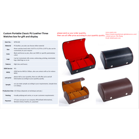 Katalog für Uhren-Geschenkboxen aus Leder, Uhren-Display und Uhrenaufbewahrungsboxen