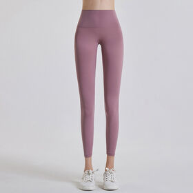 Women's new bare-feeling brushed yoga pants, high-waisted hip-lifting fitness pants, no embarrassing lines, wearable as outer