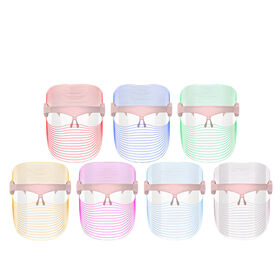 قناع الوجه الفوتوني LED بـ 7 ألوان لتجديد شباب البشرة - علاج الوجه LED للعناية بالبشرة بالجملة