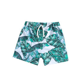 Fabrikpreis Großhandel Jungen Badeshorts Kordelzug Elastischer Bund Verschluss Bedruckte Kinder Badehose