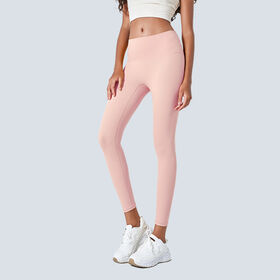New women's sports yoga pants with no embarrassing lines, bare feeling on both sides, high waist and hip lifting fitness pants.