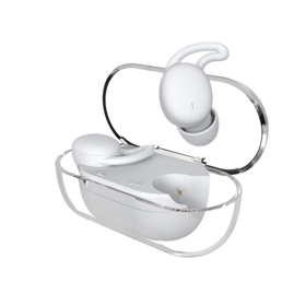 Schlaf-Ohrhörer, True Wireless Ohrhörer, Ultra-Mini BT 5.3 Kopfhörer für Seitenschläfer, Komfortable Passform, für Arbeit, Wandern, Weiß
