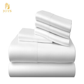 100% Cotton Bed Linen Sheet Set White Hotel Cotton Bedding