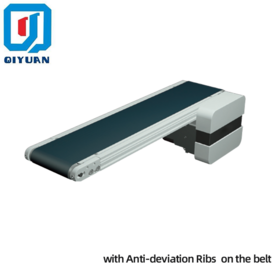Easy operation & durable,head-driven belt conveyor with anti-daviation ribs and double-slot profiles design.production lines