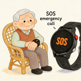 L23 Elderly Android 9.0 Health Watch with GPS Tracking, SOS Calling, Geo-fence Alarm for Senior Living Alone SOS Watch