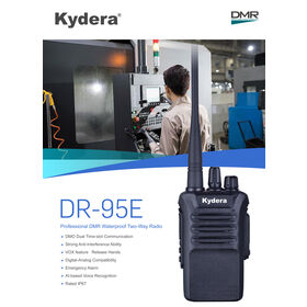 Kydera DR-110 Metall DMR-Handfunkgerät mit AES-Verschlüsselung, BT, GPS & AI-Geräuschunterdrückung GMRS-Funkgerät (OEM unterstützt)
