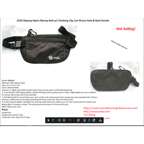 Catalogue for travel fanny packs RFID function Anti Theft Money Belt waist bag