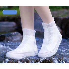 Couvre-chaussures Imperméables Premium (Noir, 2XL) - Réutilisables Et Lavables
