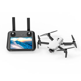 طائرات بدون طيار ذات رؤية واسعة، طائرة درون احترافية بكاميرا HUBSAN MINI 7 WiFi مع شاشة، جهاز تحكم ذكي، طائرة درون قابلة للطي