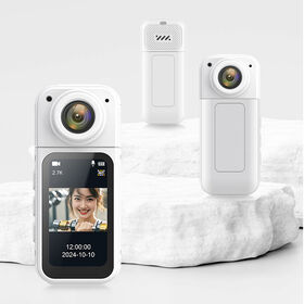 Cámara de Acción S70 2.7K con Imán, Cámara Deportiva de Bolsillo 180, Videocámara para Vlogs con WiFi, Diseño Antivibración para Ciclismo y Exteriores