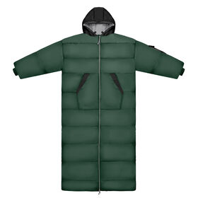 Long-Sleeved Polyester Adult Sleeping Bag with Middle Zipper Wearable Outdoor Jacket for Walking Game Camping