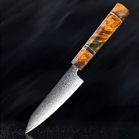 Nouvel Ensemble de Couteaux de Cuisine Damas, Soie Complète, Trempe et Forgeage, Couteau Japonais en Acier Damas Vg10 pour Cuisine, Filet de Poisson, Couteau de Chef
