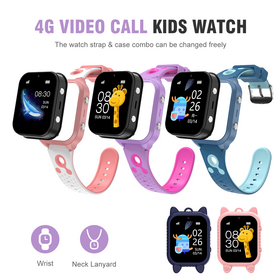 Jam Tangan Pintar Anak 4G Layar Besar 1.85 Inci, Panggilan Video, LBS WiFi GPS Positioning, Jam Tangan Pintar Keselamatan SOS