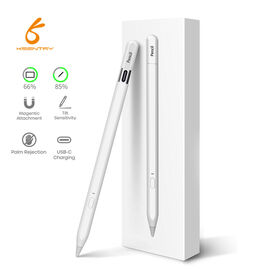 Stylus Pen Presisi Tinggi dengan Sensitivitas Kemiringan, Lampiran Magnetis, Penolakan Telapak Tangan & Ujung POM yang Dapat Diganti untuk Pekerjaan Detail