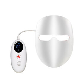 7 cores LED máscara facial-rejuvenescimento pele sem fio