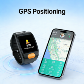 Alarm Pribadi Lansia yang Dapat Disesuaikan dengan Pelacak SOS 4G dan Kartu SIM untuk Perawatan Kesehatan Lansia Penderita Alzheimer, Pelacak Luar Ruangan