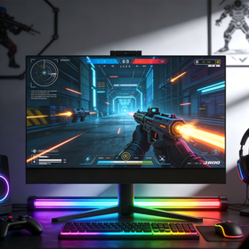 PC Todo en Uno de 27 pulgadas con Pantalla Táctil, Core i9, 8GB RAM, 512GB SSD, Windows 11 para Gaming