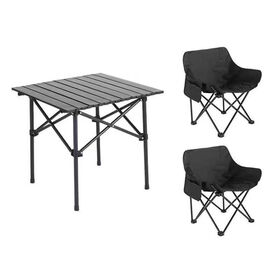 Heavy Duty Metal Ultralight Folding Table Foldable Portable Camping Chair and Table Sets for Outdoor