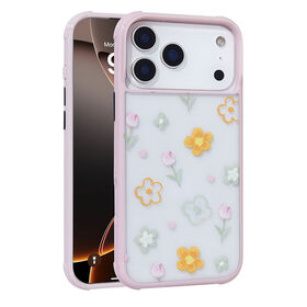 Vente Étui de téléphone peint mignon girly TPU et étui de téléphone portable hybride acrylique 2-en-1 pour iPhone 17 Pro Max.