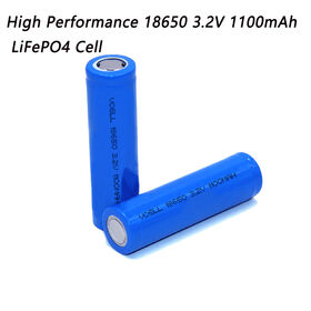 Langlebiger 18650 LiFePO4 Akku 3.2V 1100mAh, wiederaufladbare Lithium-Eisenphosphat-Zelle für tragbare Lautsprecher und Smart-Home-Geräte