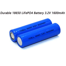 18650 LiFePO4 Cellule 3.2V 1600mAh Rechargeable Lithium Fer Phosphate Batterie pour les Lampes de Poche Portable Banques D'alimentation D'urgence Lumières