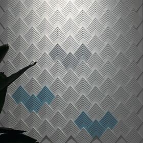 Wall Cladding Concrete 3D nice Brick UHPC waterproof for interior exterior wall SPADE 160*168*17mm