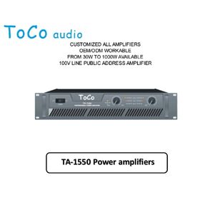 Amplificador de Audio Profesional TA-1550 con 800W de Potencia RMS: Diseñado para Escenarios y Discotecas