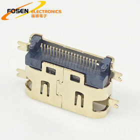 OEM Gold-Plated H-d-m-i Type A/V Connector 19Pin Mini Dip Panel Mount Interface H-d-m-i-06