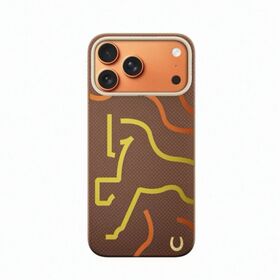 NEUE Limited Edition Jahr des Pferdes Kevlar Herbst Kastanie Premium Handyhülle mit Magsafe für iPhone 17 Pro