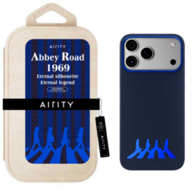 Capa para iPhone 17 Pro, NOVA Abbey Road 1969, fibra de aramida Kevlar azul, à prova de choque, sensação de mão nua com Magsafe, mais vendida