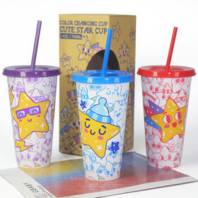 Botol Plastik 24oz (710ml) dari Produsen, Gelas Air dengan Pola dan Warna yang Disesuaikan, Dikemas dalam Kotak Warna