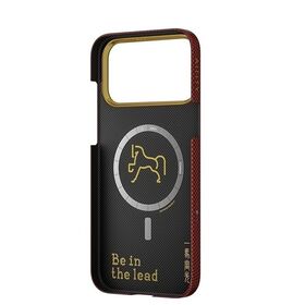 Nueva edición limitada Año del Caballo, fibra de aramida Kevlar Wuzhui con MagSafe, funda resistente para iPhone 17 Pro Max