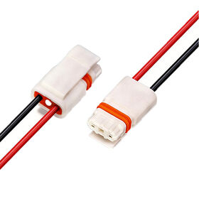 TE 1-2834074-2 Cabo conector de bateria, fio elétrico 1007-24 AWG para motor de automóvel
