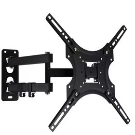 حامل تلفزيون جداري قابل للطي، VESA 200x200 مم، فولاذ مدلفن على البارد، يتحمل وزن 30 كجم، حامل تلفزيون لغرفة المعيشة مقاس 32-55 بوصة