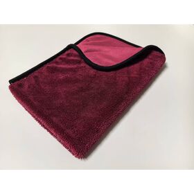 Serviette de séchage en microfibre 1000gsm pour voitures, torsadée, rouge, 40x40cm, super absorbante, sans peluche, sans rayures, séchage rapide, detailing