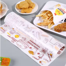 Kertas Kraft Alami untuk Kemasan Makanan, Kertas Roti Lapis, Alas Piring Makan, Tahan Minyak