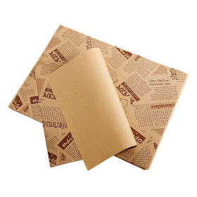 Biodégradable Épicerie Hamburger Sandwich Papier Cire de Qualité Alimentaire Papier Sulfurisé Logo Personnalisé Imprimé Papier D'emballage Alimentaire