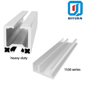 Slideway aluminum profile / Standard Industrial extruded Aluminum Profile for Sliding Door Tracks/1530 door slideway profile