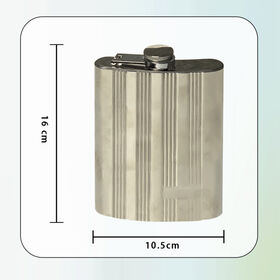 Stainless steel wine pot mirror embossed,Whisky Hip flasks, portable travel Hip flasks