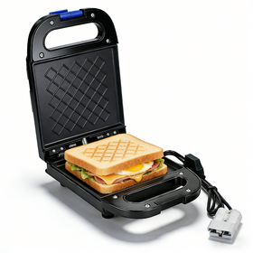 Mini Sandwich Maker Compact 12V pour Voiture, Gain de Place, Tient dans le Porte-gobelet, Petit Grill pour Van et Camping-car