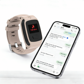 Smartwatch mit Druck-Fernüberwachung, Ein-Tasten-SOS und Fern-Gesundheitsmonitor für die Seniorenbetreuung