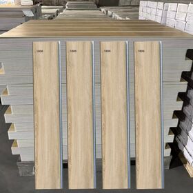 Lantai SPC PVC Plastik Vinyl Mewah Lapisan UV Efek Kayu Marmer Batu dengan Lapisan Bawah, Langsung dari Pabrik